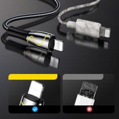 Joyroom Kabel Mermaid serija iPhone USB - Lightning 2,4 A 2 m črn