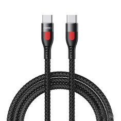 slomart remax lesu series usb tip c - usb tip c pd kabel za hitro polnjenje 65w 1m črn (rc-195c-c)