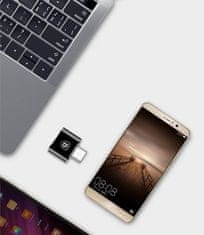 BASEUS Adapter za pretvorbo USB na USB-C OTG - črn