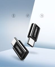 Ugreen Adapter za prehod iz micro USB na USB-C - črn
