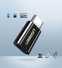 Ugreen Adapter za prehod iz micro USB na USB-C - črn