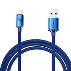 BASEUS Kabel za hitro polnjenje in prenos podatkov USB za iPhone - Lightning 2,4 A, 2 m, modra