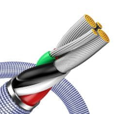 BASEUS Kabel za hitro polnjenje in prenos podatkov USB Iphone Lightning 2,4 A, 2 m, vijoličen