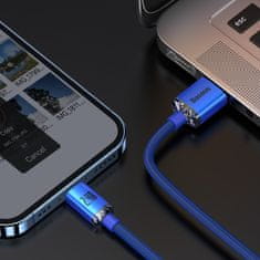BASEUS Kabel za hitro polnjenje in prenos podatkov USB za iPhone - Lightning 2,4 A, 2 m, modra
