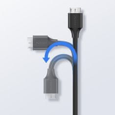 Ugreen USB-C - micro USB-B SuperSpeed 3.0 kabel, 1 m, črn