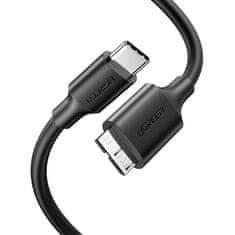 Ugreen USB-C - micro USB-B SuperSpeed 3.0 kabel, 1 m, črn