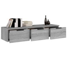 Vidaxl Stenska omarica siva sonoma 102x30x20 cm konstruiran les