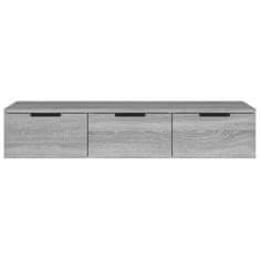 Vidaxl Stenska omarica siva sonoma 102x30x20 cm konstruiran les