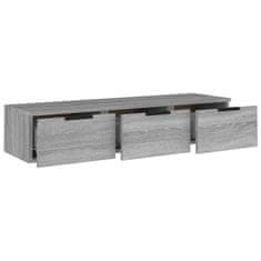 Vidaxl Stenska omarica siva sonoma 102x30x20 cm konstruiran les