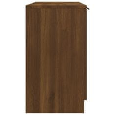 Greatstore Kopalniška omarica rjavi hrast 64,5x33,5x59 cm konstruiran les
