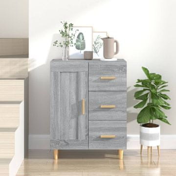 Vidaxl vidaXL Predalnik, siv hrast sonoma, 69,5 x 34 x 90 cm, material na osnovi lesa