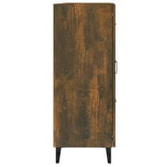 Vidaxl Komoda dimljeni hrast 69,5x34x90 cm konstruiran les