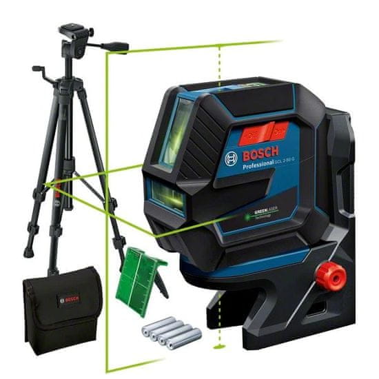 BOSCH Professional GCL 2-50 G kombinirani laser + RM 10 + BT 150 (0601066M01) - odprta embalaža