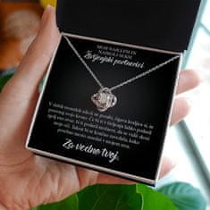 Lovilion Za mamo – 14k white gold necklace with zircon crystals SAMIRA