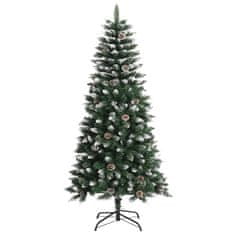 Vidaxl Umetna novoletna jelka s stojalom zelena 120 cm PVC