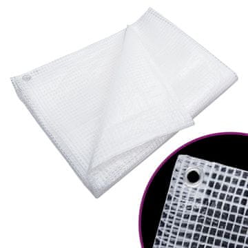 Vidaxl Leno ponjava 140 g/m² 3x4 m bela