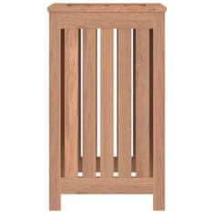 Vidaxl Koš za perilo 35x25x60 cm trdna tikovina