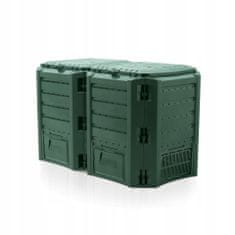 Prosperplast Kompostnik 800L Zeleni modul z dvema segmentoma 1350 X 719 X 826Mm