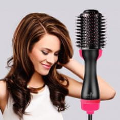 Cool Mango Krtača za sušenje las 4 v 1, za oblikovanje in sušenje las, blowout pričeska kot iz salona, povečajte volumen las v eni potezi, prenosna in enostavna za uporabo, 28 x 11 cm – Hairblow