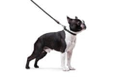 WAUDOG okrogla usnjena bela pasja ovratnica, Črna 17-20 cm, širina ovratnika: 6 mm