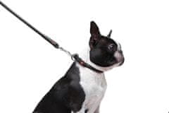 WAUDOG okrogla usnjena pasja ovratnica zelo mehka jagnječa koža SOFT, Črna 17-20 cm, širina ovratnika: 6 mm