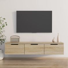 Vidaxl Stenska omarica sonoma hrast 102x30x20 cm konstruiran les