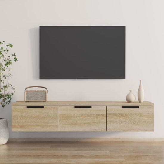 Vidaxl Stenska omarica sonoma hrast 102x30x20 cm konstruiran les