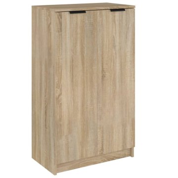 Vidaxl Omarica za čevlje sonoma hrast 59x35x100,5 cm konstruiran les