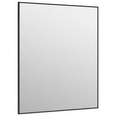 Vidaxl Ogledalo za vrata črno 50x60 cm steklo in aluminij