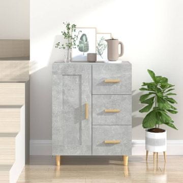 Vidaxl vidaXL Omarica betonsko siva 69,5x34x90 cm material na osnovi lesa