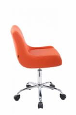 BHM Germany Klubski delovni stol, umetno usnje, oranžna barva