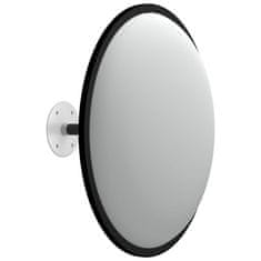 Vidaxl Notranje konveksno prometno ogledalo črno Ø40 cm akrilno