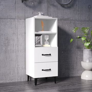 Vidaxl vidaXL Omarica, bela, 34,5 x 34 x 90 cm, material na osnovi lesa