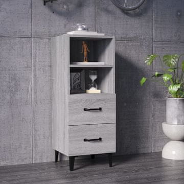 Vidaxl vidaXL Omarica, siv hrast sonoma, 34,5 x 34 x 90 cm, material na osnovi lesa