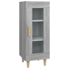 shumee vidaXL Omarica, siva sonoma hrastova, 34,5 x 34 x 90 cm, material na osnovi lesa