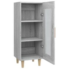 shumee vidaXL Omarica, siva sonoma hrastova, 34,5 x 34 x 90 cm, material na osnovi lesa