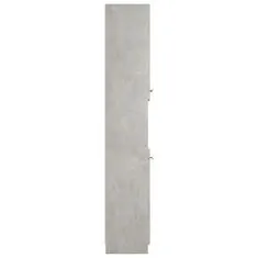 Greatstore Kopalniška omarica betonsko siva 32x34x188,5 cm konstruiran les