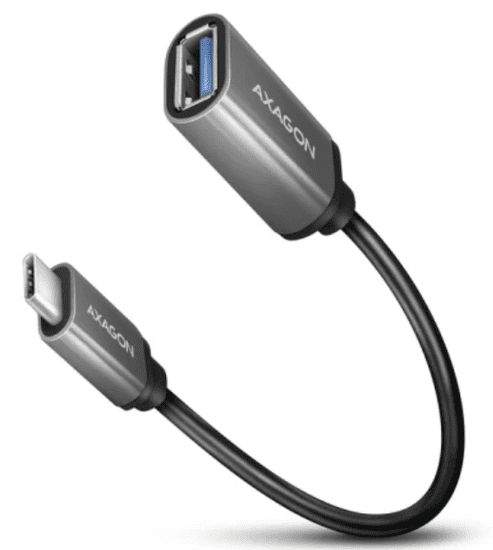 AXAGON adapter, USB-C v USB-A, 20 cm, črn (RUCM-AFAC)