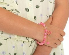 Troli Barvita zapestnica iz perl za punčke z rožico