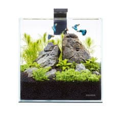 Aqualighter Aqua set pico 5l za beta ribe, kozice, rastline s filtrom LED lučka, podloga, pokrov, prozorna z