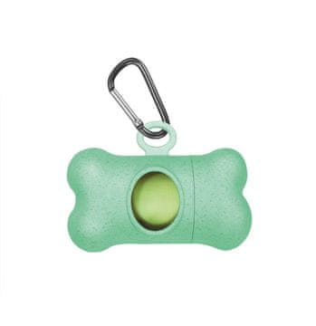 RECORD Bio posoda za vrečke za pse bambusova kocka zelena