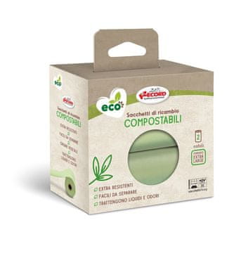 RECORD BIO Nadomestne vrečke za pasje iztrebke 2 roli zelene