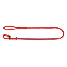 WAUDOG Okrogel usnjen povodec na dušilko rdeč 183cm, rdeča 13 mm