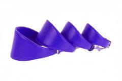 WAUDOG vijolična usnjena ovratnica za hrte in whippete Obseg vratu: 34-40 cm, širina: 8 cm