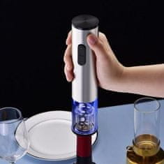 Verkgroup Električni inox odpirač za odpiranje vina z zamaškom LED
