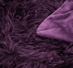 Vitapur Fluffy dekorativna odeja, 200x200, vijolična