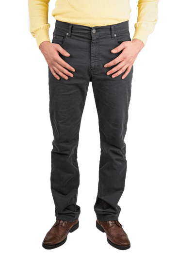 HOLIDAY JEANS Moške klasične keper hlače 3141/1801 BIG Temno siva / 62