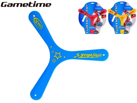 Gametime bumerang 27,5 cm - mešanica barv (modra, rdeča, rumena)