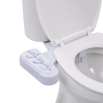 shumee Bide nastavek za WC desko z dvema šobama za vročo in mrzlo vodo