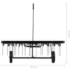 Vidaxl Česalo za vrtno kosilnico 100 cm